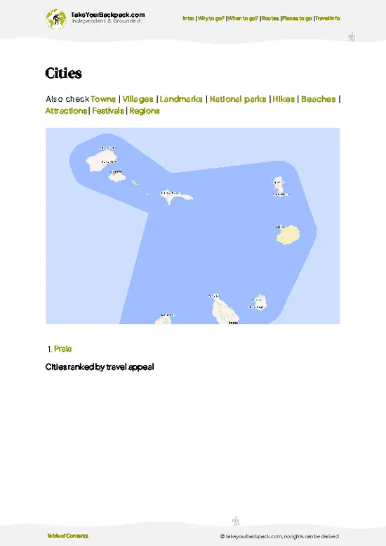example page 6 from our offline Travel Guide for Cabo Verde